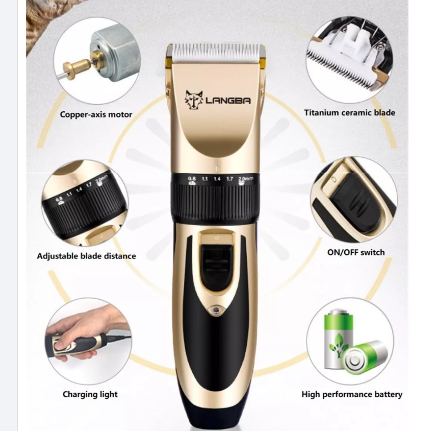 Máquina de cortar animais sem fio LANGBA AB60