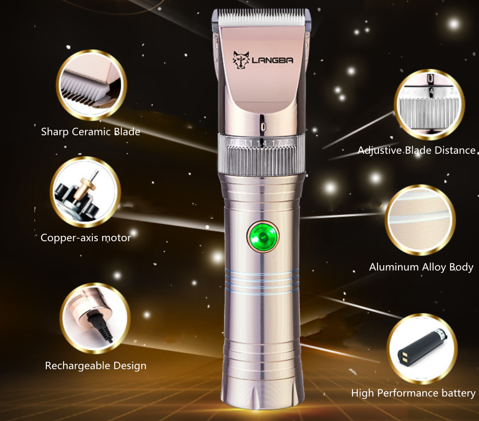 Máquina de tosquiar sem fio para animais de estimação P63